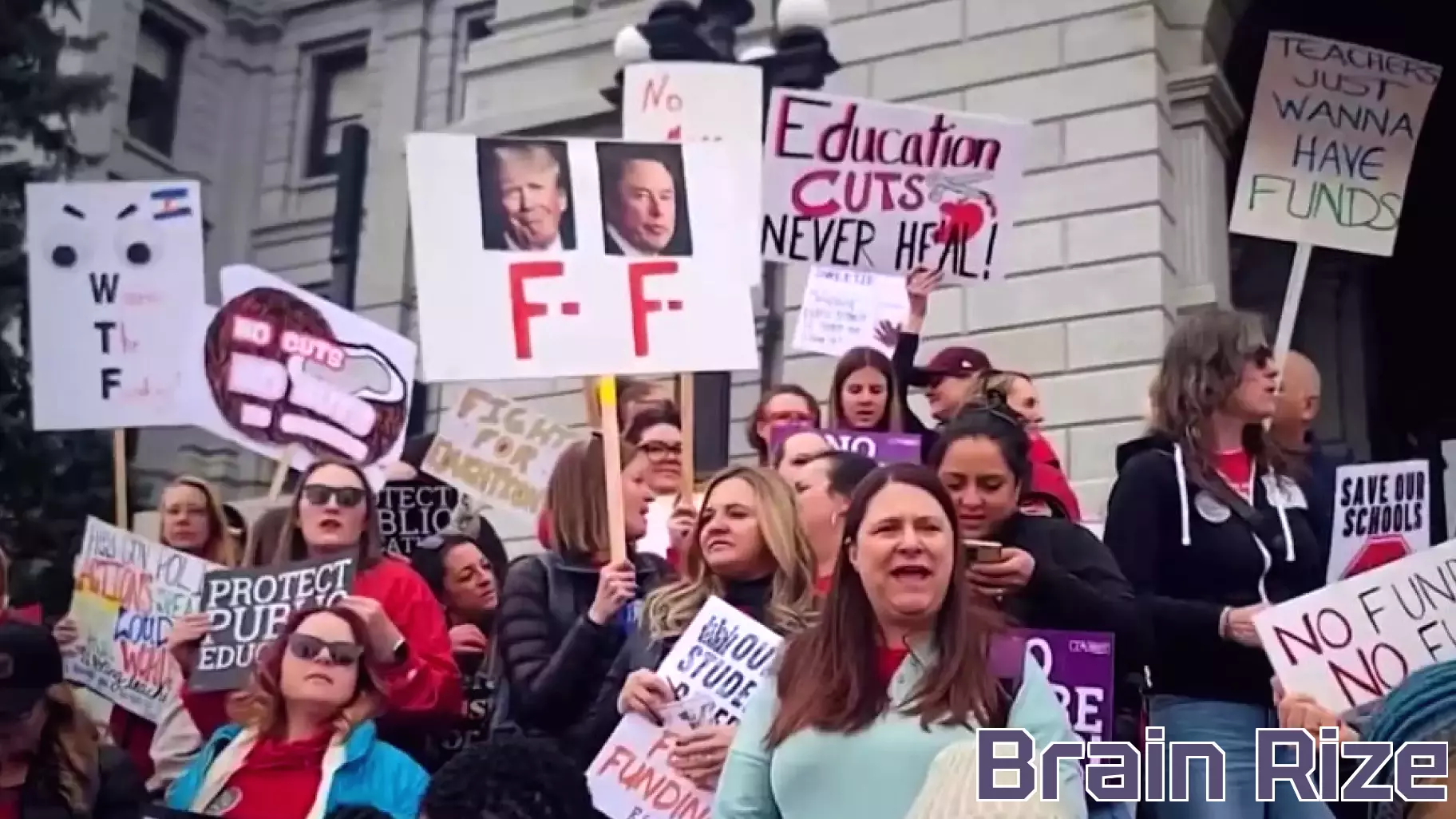 Educators Rally Against Federal Education Funding Cuts