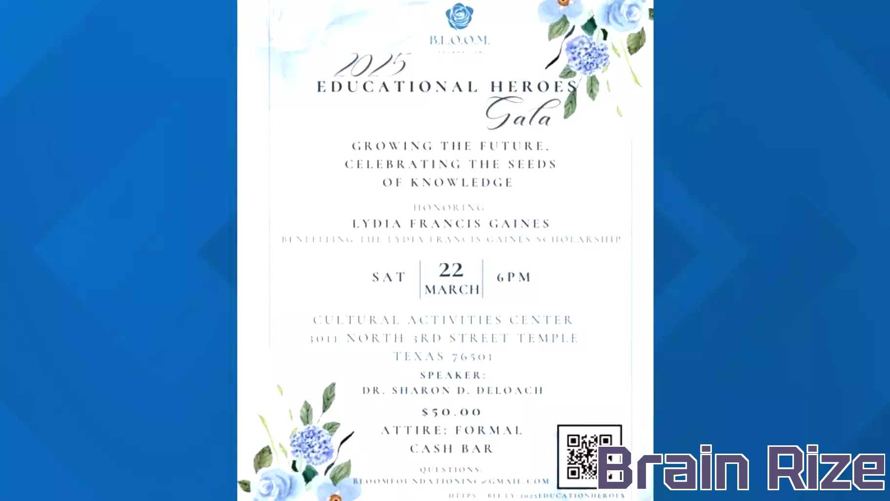 Honoring Lydia Francis Gaines: A Celebration of Education and Inspiration