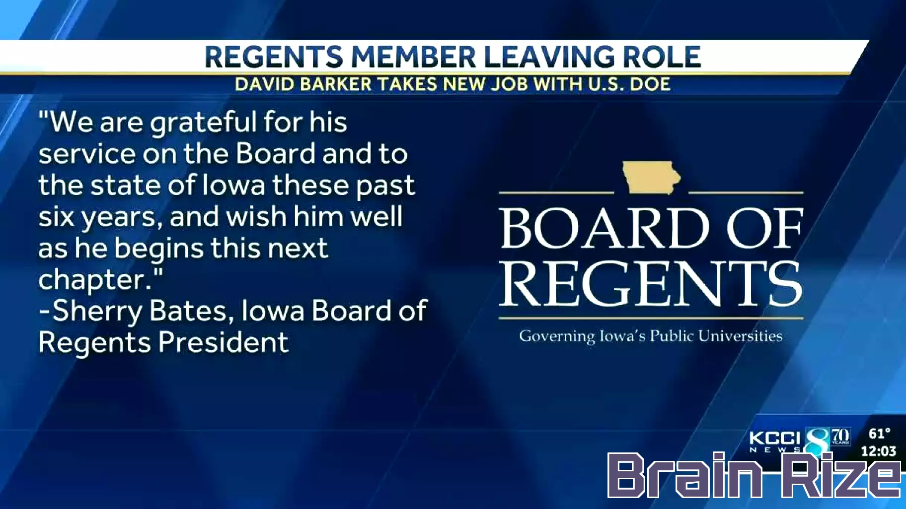 Iowa Board of Regents Member Takes on New Role in Federal Education