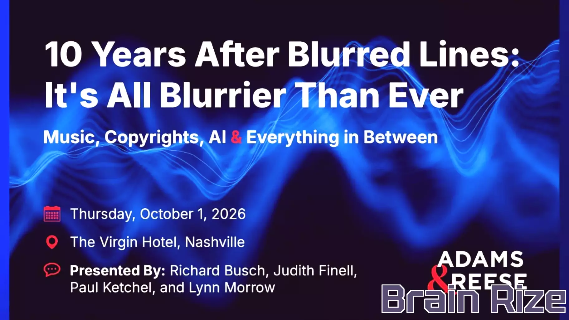 Law Firm to Host Discussion on Music Copyright a Decade After Blurred Lines