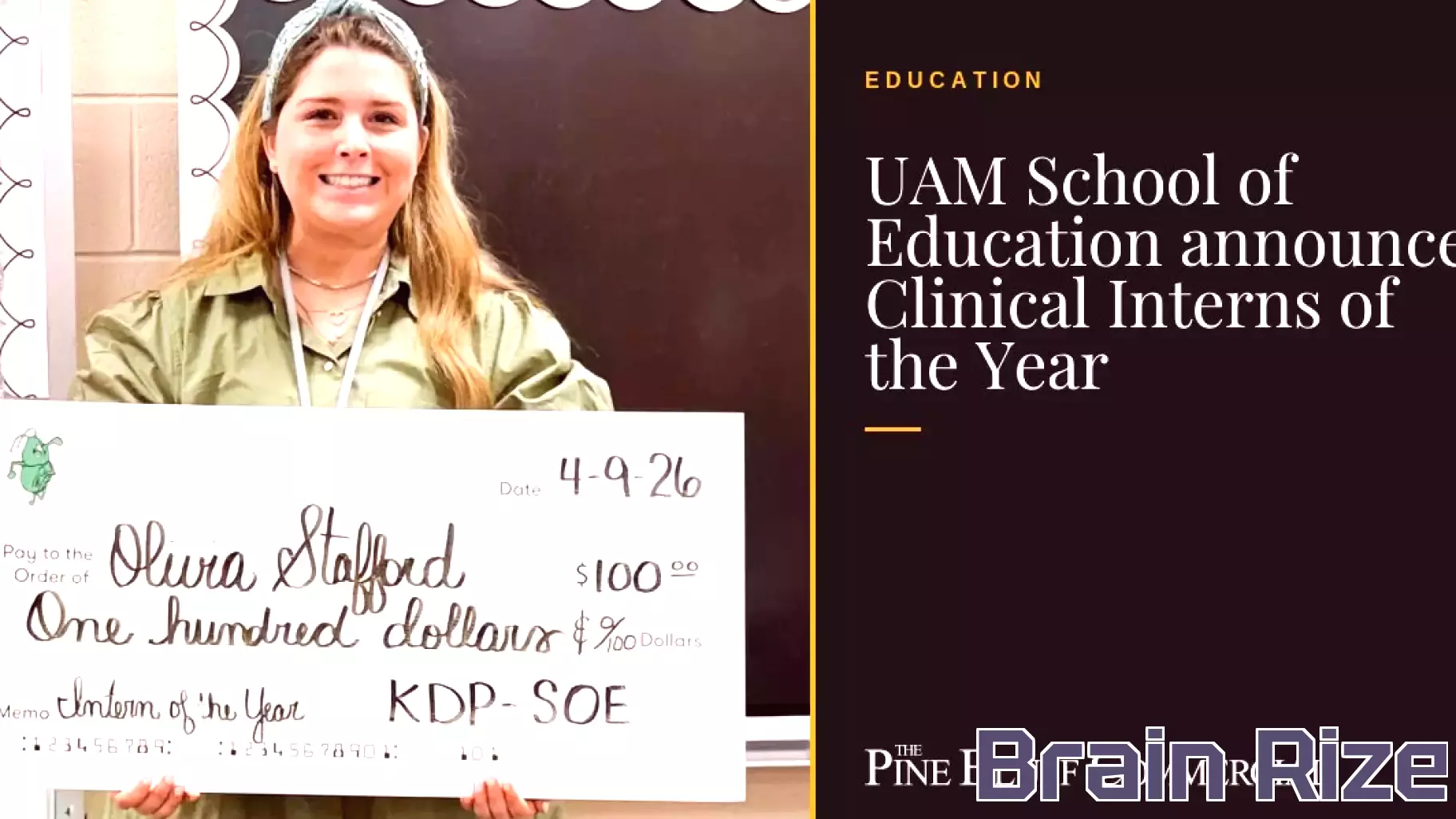 UAM School of Education announces Clinical Interns of the Year 