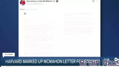 Did Harvard Alter a Letter from Education Secretary Linda McMahon?