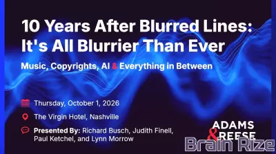 Law Firm to Host Discussion on Music Copyright a Decade After Blurred Lines